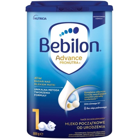 Bebilon 1 Pronutra-Advance Mleko początkowe od urodzenia 800 g