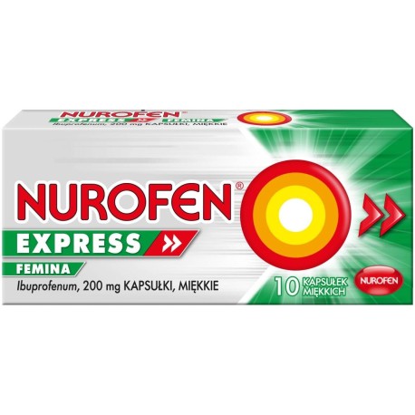 Nurofen Express Femina Kapsułki miękkie 10 sztuk