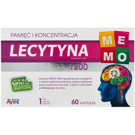 Suplement diety lecytyna memo 60 sztuk