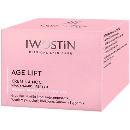 Iwostin Age Lift Krem na noc skóra normalna i mieszana 40+ 50 ml