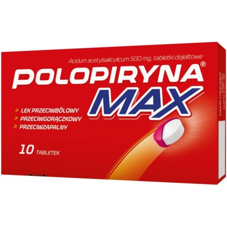 Polopiryna Max 500 mg x 10 tabl. dojelit.