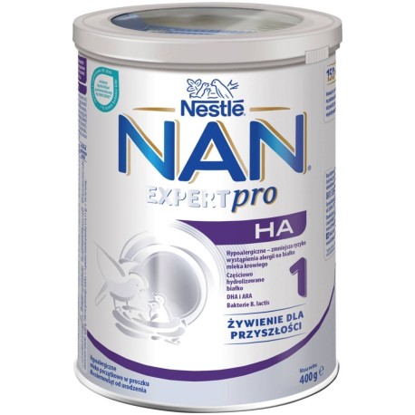 NAN EXPERTPRO HA 1 Mleko początkowe w proszku dla niemowląt od urodzenia 400 g