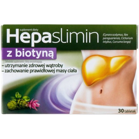 Hepaslimin z biotyną Suplement diety 30 sztuk