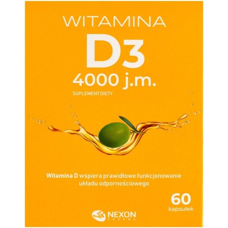 Suplement diety witamina D3 4000 j.m. 60 sztuk