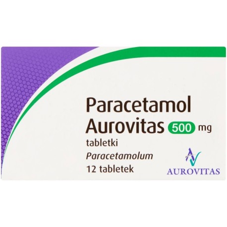 Paracetamol Aurovitas Tabletki 12 sztuk