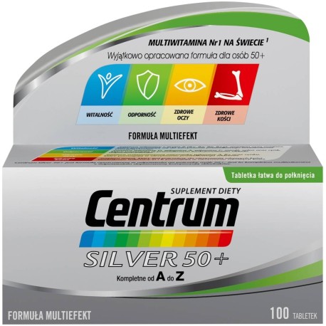 Centrum Silver 50+ Suplement diety 126 g (100 sztuk)