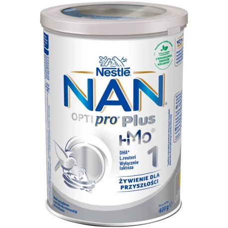 NAN OPTIPRO Plus 1 HMO Mleko początkowe dla niemowląt od urodzenia 400 g