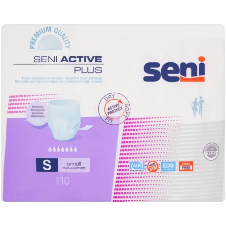 Seni Active Plus Small Elastyczne majtki chłonne 10 sztuk