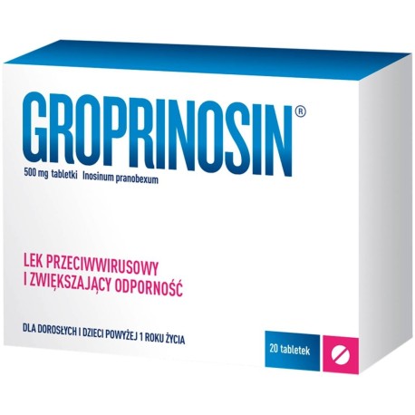 Groprinosin 500 mg Tabletki 20 sztuk