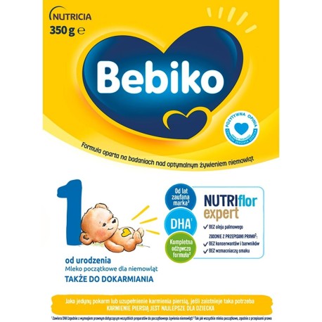 Bebiko 1 Mleko początkowe dla niemowląt od urodzenia 350 g