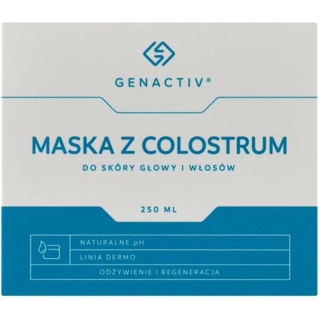 Genactiv Maska z colostrum do skóry głowy i włosów 250 ml