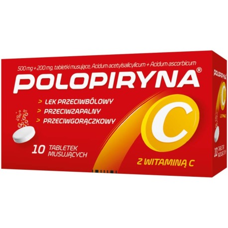 Polopiryna C (500mg +200mg) x 10 tabl. mus.