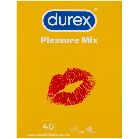 Durex Pleasure Mix Prezerwatywy 40 sztuk