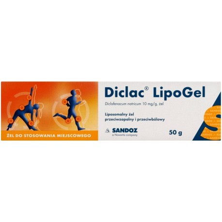 Diclac LipoGel 10 mg Liposomalny żel przeciwzapalny i przeciwbólowy 50 g