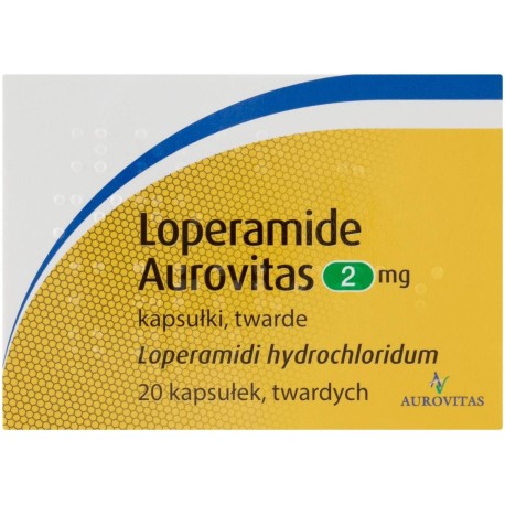 Loperamide Aurovitas 2 mg Kapsułki twarde 20 sztuk