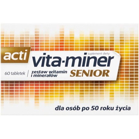 Acti vita-miner Senior Suplement diety 60 sztuk