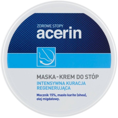 Acerin Intensywna kuracja regenerująca Maska-krem do stóp 125 ml