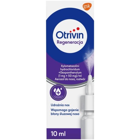 Otrivin 1 mg + 50 mg Aerozol do nosa regeneracja 10 ml