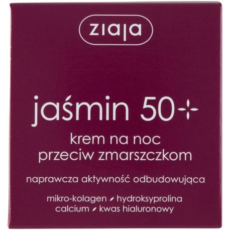 Ziaja Jaśmin 50+ Krem na noc przeciw zmarszczkom 50 ml