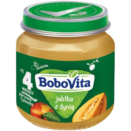 BoboVita Jabłka z dynią po 4 miesiącu 125 g