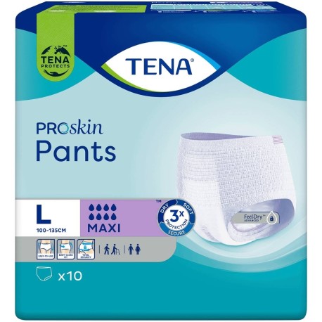 TENA ProSkin Pants Maxi Majtki chłonne L 10 sztuk 