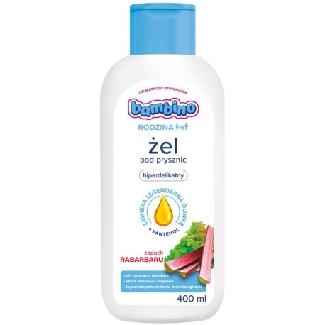 Bambino Rodzina Żel pod prysznic o zapachu rabarbaru 400 ml