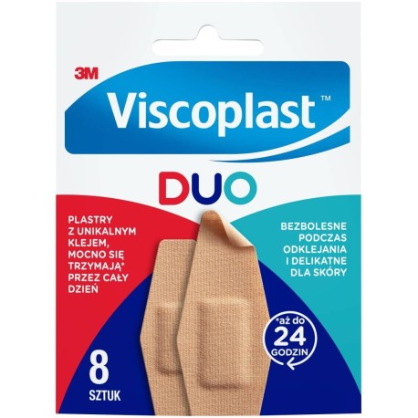 Viscoplast Duo Zestaw plastrów 8 sztuk