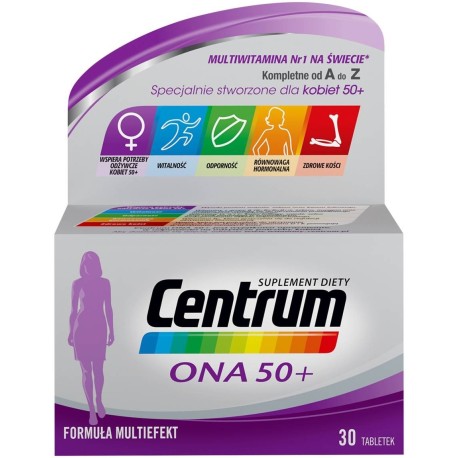 Centrum Suplement diety ona 50+ 49 g (30 sztuk)