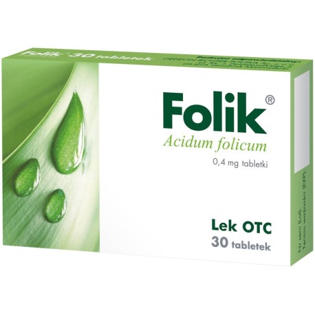 Folik 0,4 mg Tabletki 30 sztuk