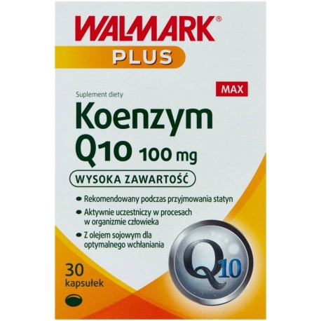 Walmark Plus Suplement diety koenzym Q10 max 100 mg 19,5 g (30 sztuk)