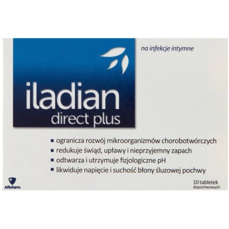 Iladian Direct Plus Tabletki dopochwowe 10 sztuk