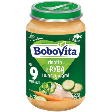 BoboVita Risotto z rybą i warzywami po 9 miesiącu 190 g