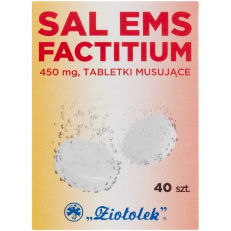 Sal Ems Factitium Tabletki musujące 450 mg 40 sztuk