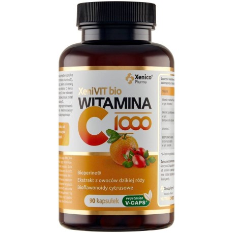 XeniVit bio Suplement diety witamina C 1000 104,76 g (90 x 1164 mg)