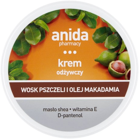 Anida Krem odżywczy wosk pszczeli olej makadamia 125 ml
