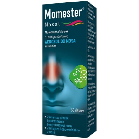 Momester Nasal aerozol do nosa, zawiesina 50 mcg x 60 dawek