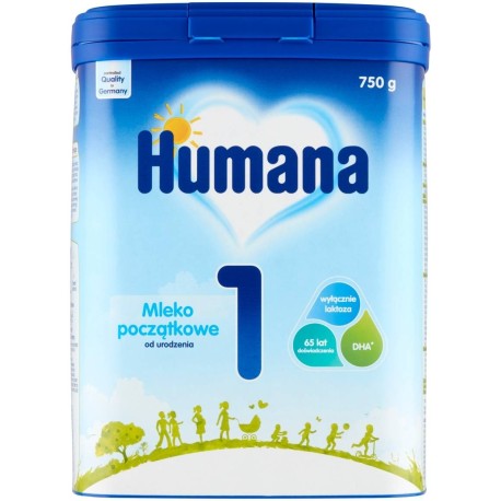 Humana 1 Mleko początkowe od urodzenia 750 g