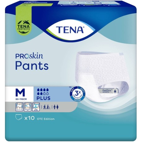 TENA ProSkin Pants Plus Majtki chłonne M 10 sztuk