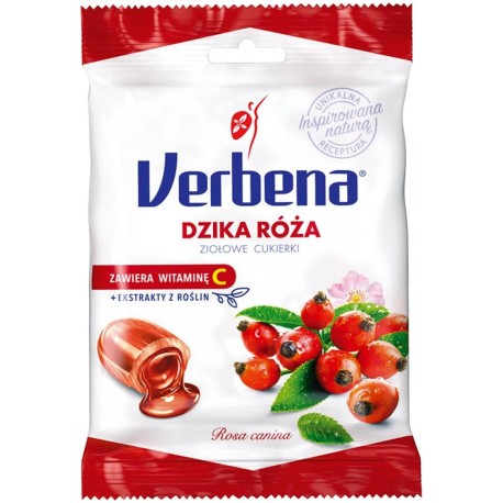 Verbena Ziołowe cukierki dzika róża 60 g