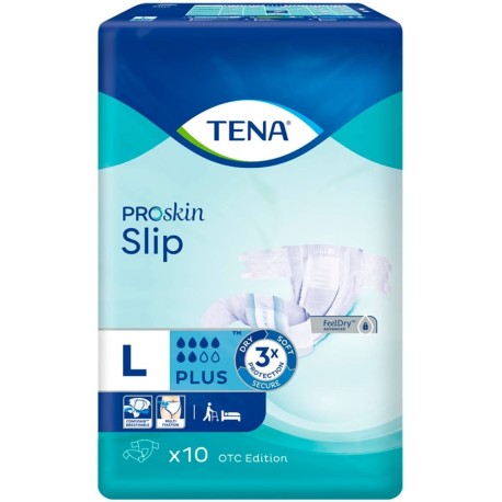TENA Slip Plus Large OTC Edition Pieluchomajtki 10 sztuk