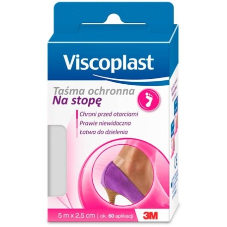 Viscoplast Taśma ochronna na stopę 5 m x 2,5 cm