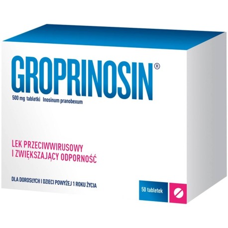 Groprinosin 500 mg Tabletki 50 sztuk