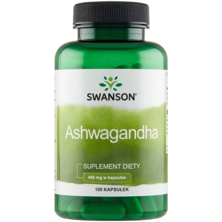 Swanson Suplement diety ashwagandha 450 mg 79 g (100 sztuk)