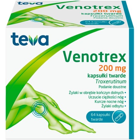 Venotrex 200 mg Kapsułki twarde 64 sztuki