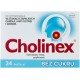 Cholinex Pastylki bez cukru 24 sztuki