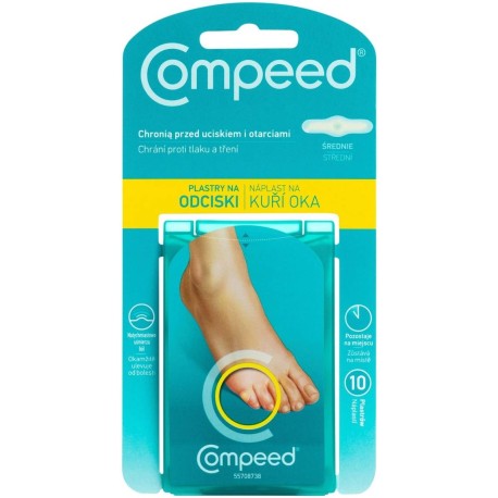 Compeed Wyrób medyczny plastry na odciski średnie 10 sztuk