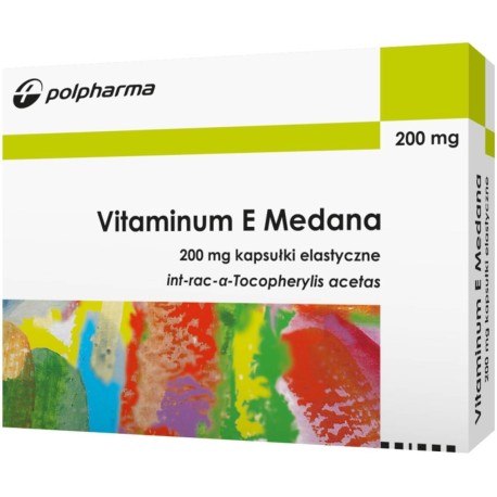 Vitaminum E Medana 200 mg x 20 kaps. elast.
