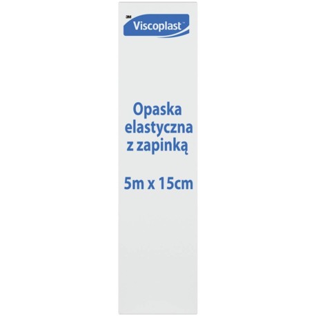 Viscoplast Opaska elastyczna z zapinką 5 m x 15 cm