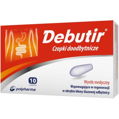 Debutir 300 mg x 10 czop. doodbyt.