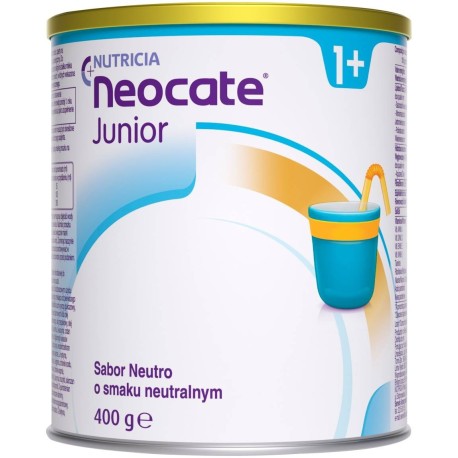 Nutricia Neocate Junior 1+ Żywność specjalnego przeznaczenia medycznego o smaku neutralnym 400 g